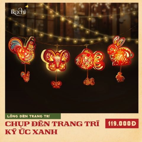 Chụp Đèn Trang Trí Ký Ức Xanh