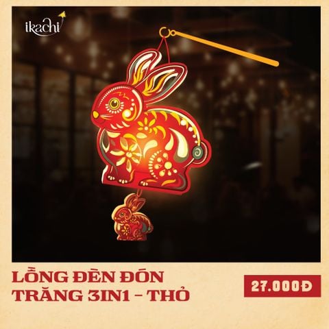 Lồng Đèn Đón Trăng 3in1 - Thỏ