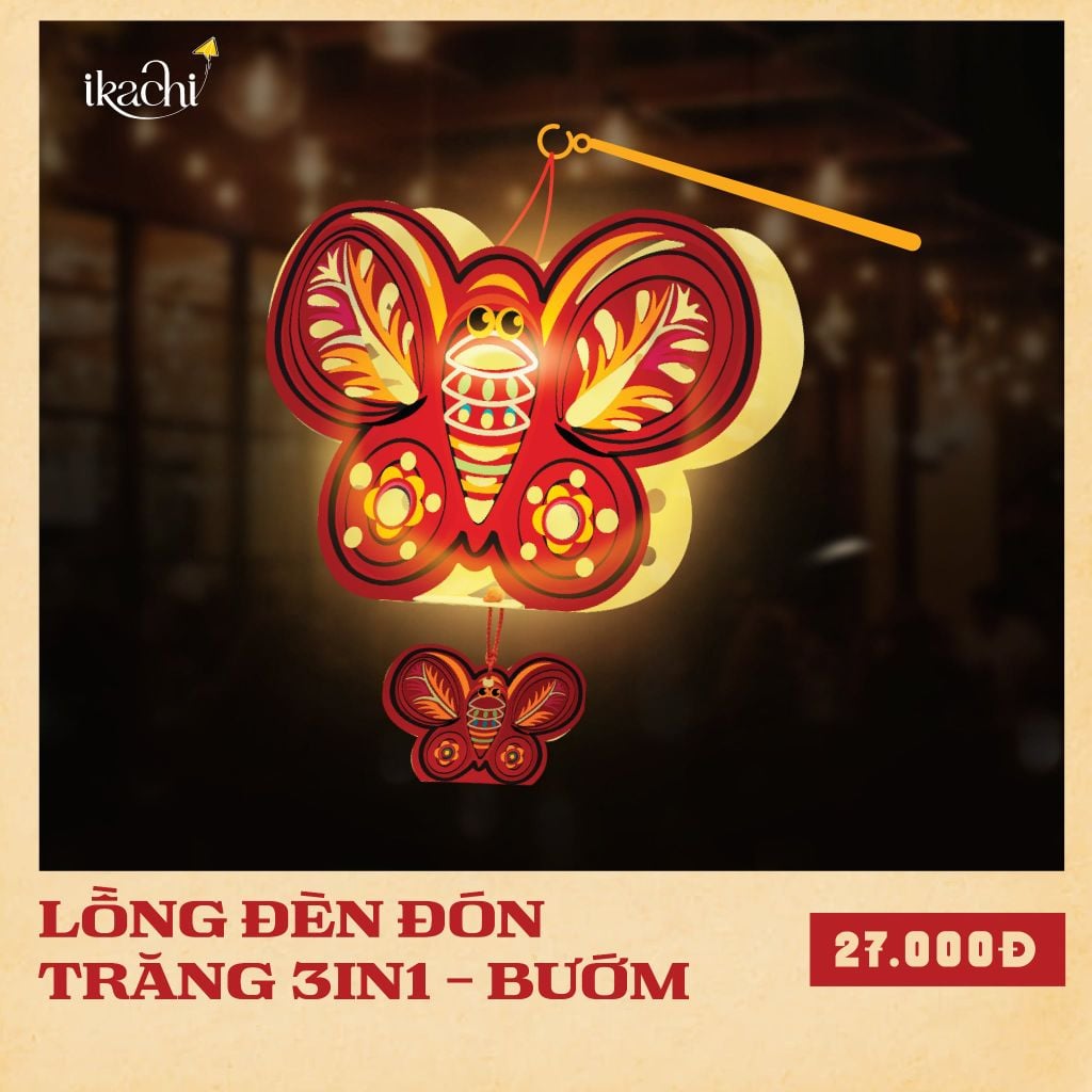 Lồng Đèn Đón Trăng 3in1 - Bướm