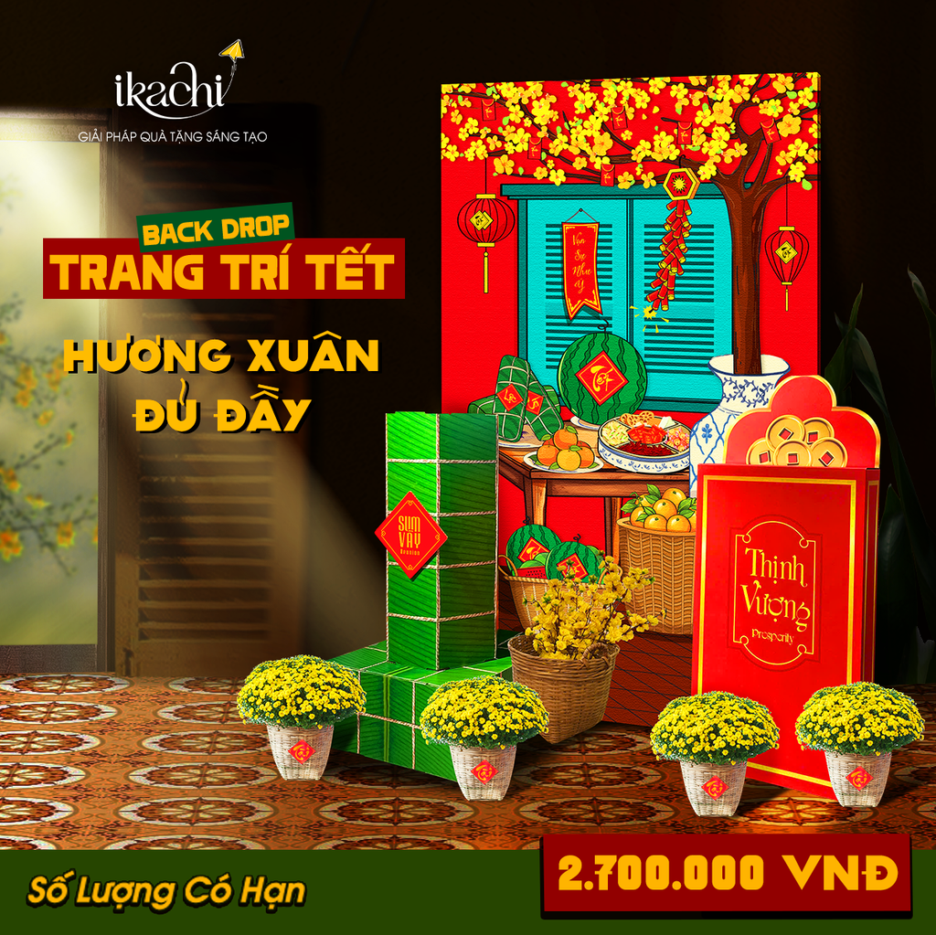 COMBO TRANG TRÍ TẾT XANH | Hương xuân đủ đầy