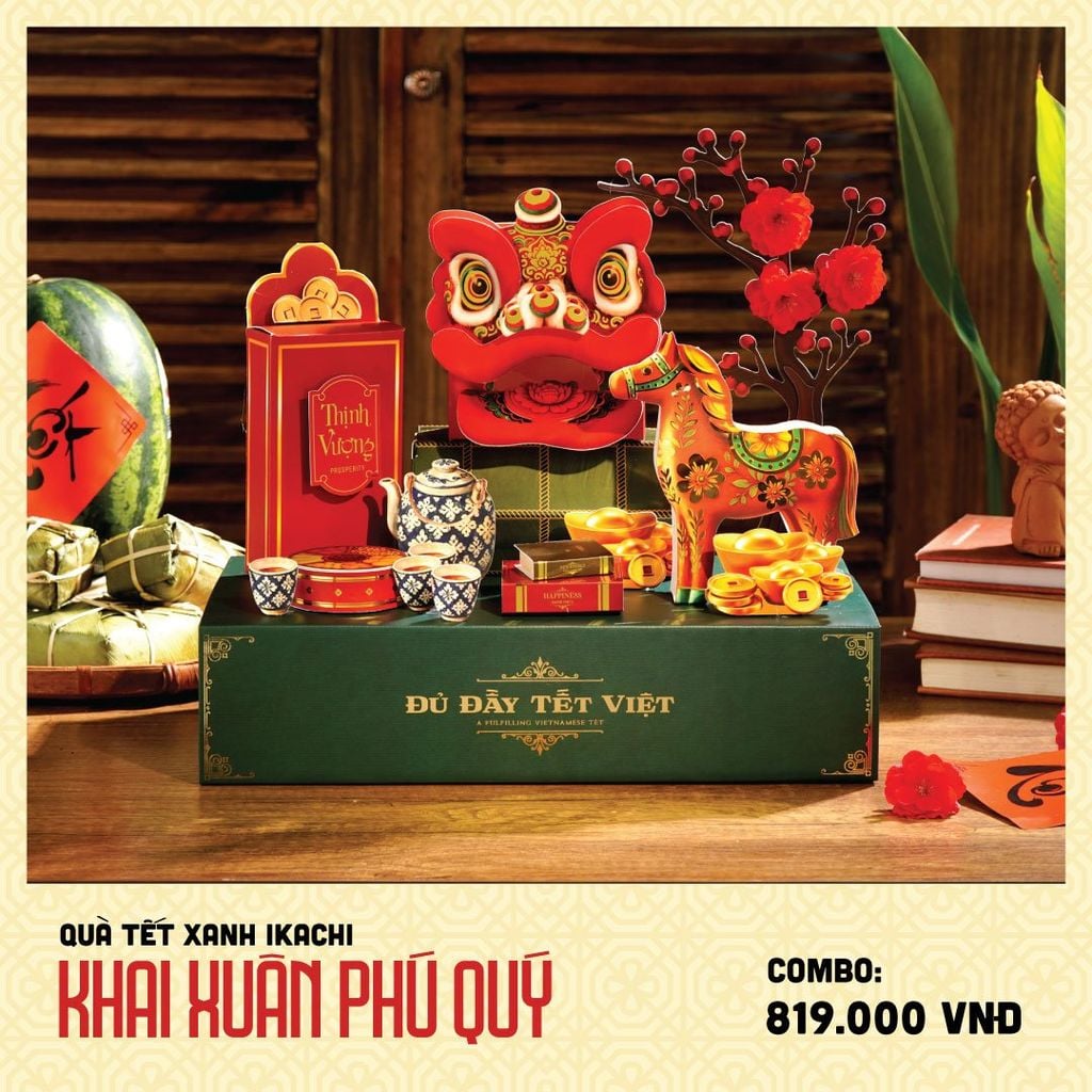 COMBO QUÀ TẾT XANH IKACHI | Khai Xuân Phú Quý