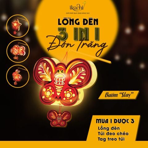 Lồng Đèn Đón Trăng 3in1 - Bướm