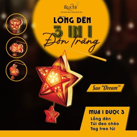 Lồng Đèn Đón Trăng 3in1 - Sao