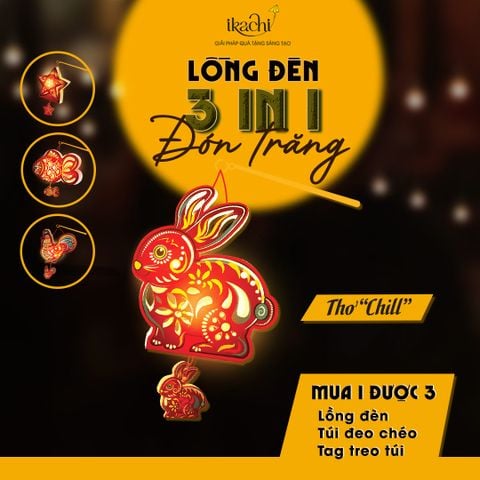 Lồng Đèn Đón Trăng 3in1 - Thỏ