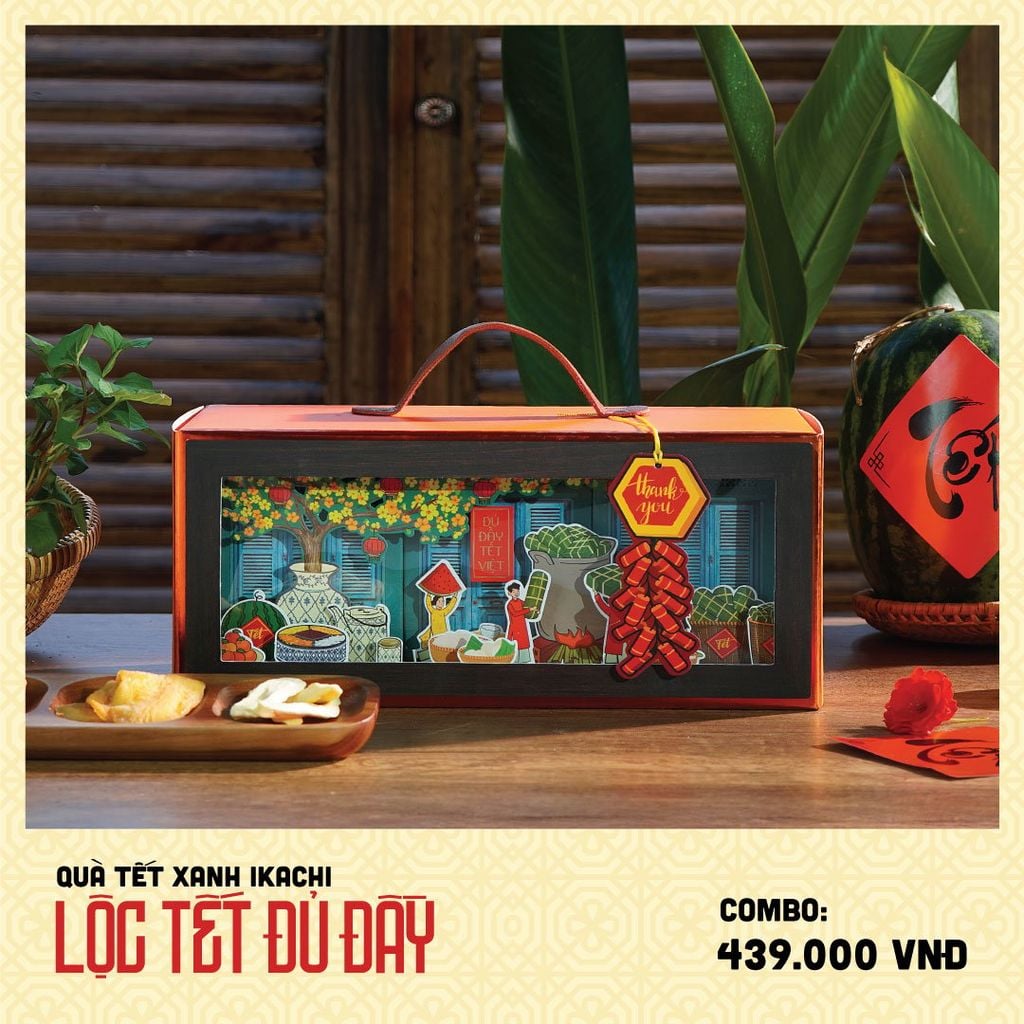COMBO QUÀ TẾT XANH IKACHI | Lộc Tết Đủ Đầy