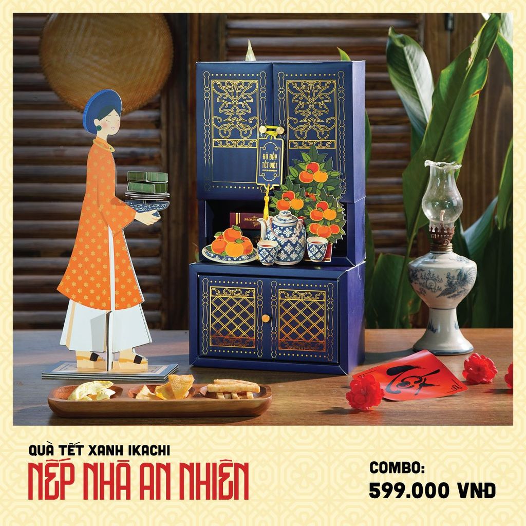 COMBO QUÀ TẾT XANH IKACHI | Nếp Nhà An Nhiên