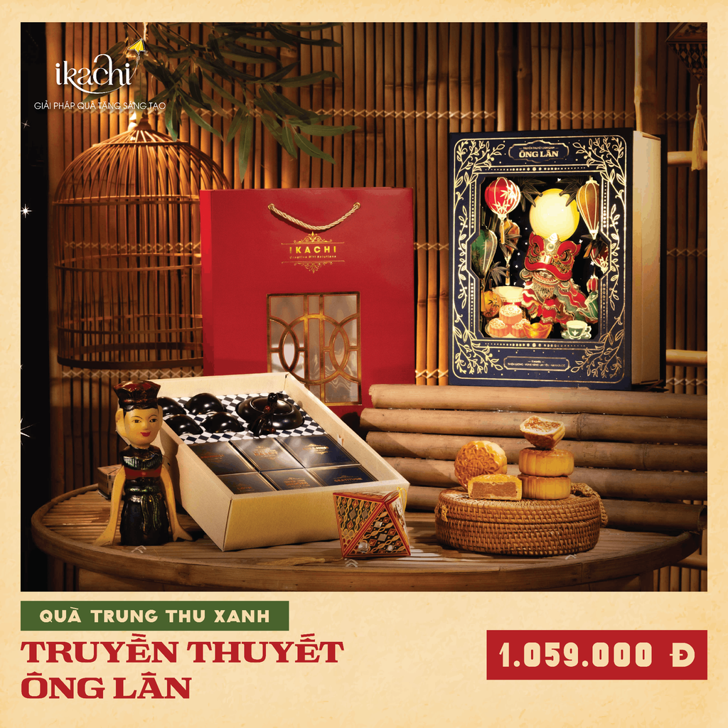 COMBO HỘP QUÀ TRUNG THU XANH | Truyền Thuyết Ông Lân