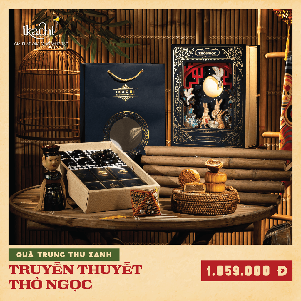 COMBO HỘP QUÀ TRUNG THU XANH | Truyền Thuyết Thỏ Ngọc