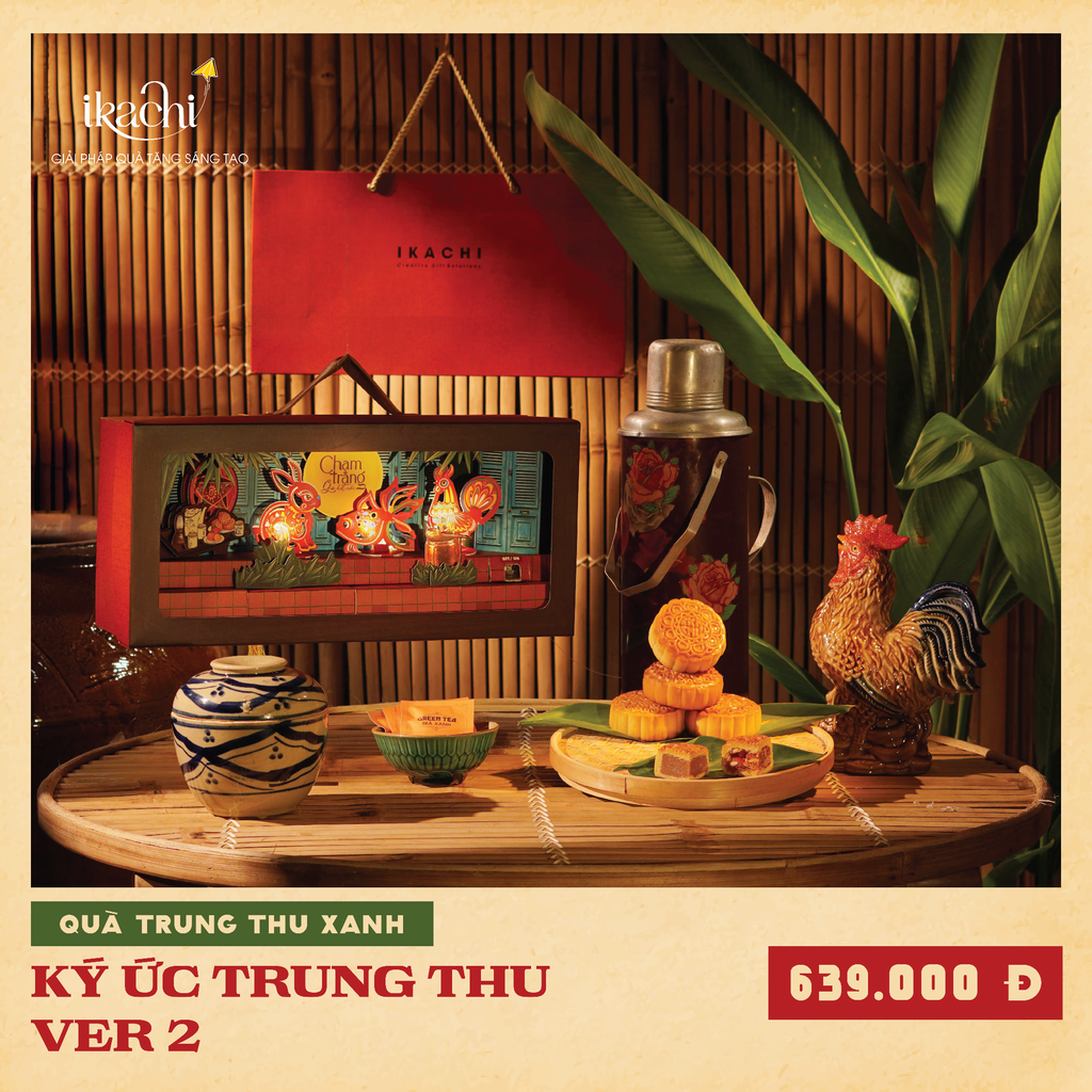 COMBO HỘP QUÀ TRUNG THU XANH | Kí Ức Trung Thu Ver 2