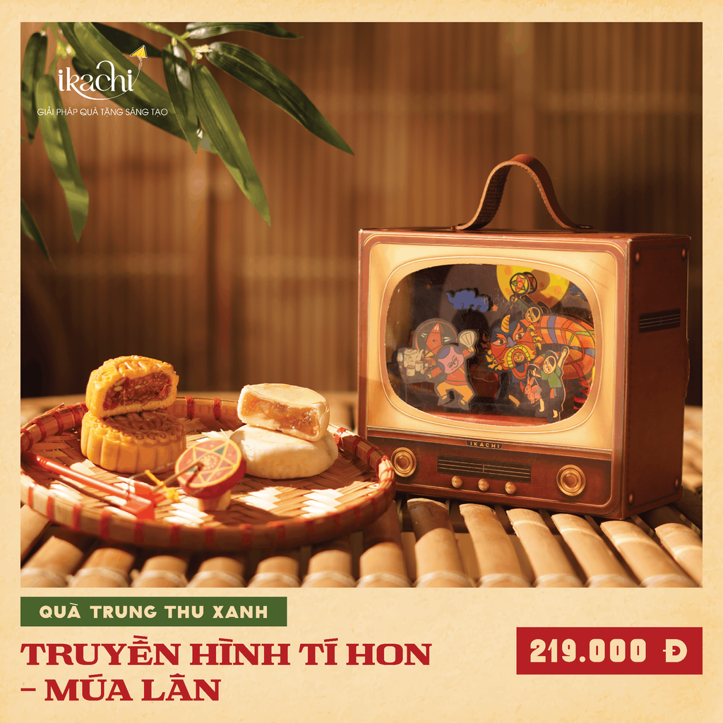 COMBO HỘP QUÀ TRUNG THU XANH | Truyền Hình Tí Hon - Múa Lân