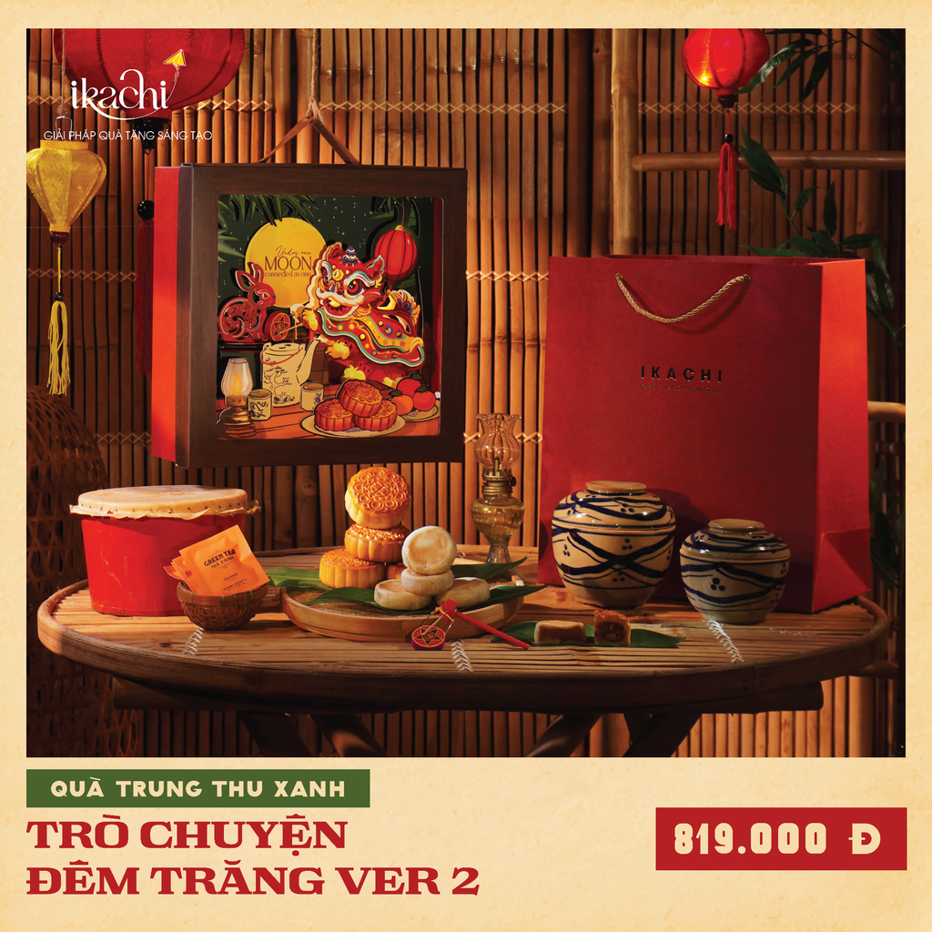 COMBO HỘP QUÀ TRUNG THU XANH | Trò Chuyện Đêm Trăng Ver 2