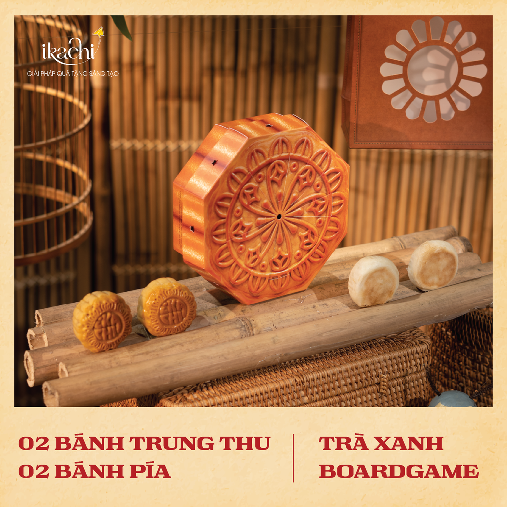 COMBO HỘP QUÀ TRUNG THU XANH | Bánh Nướng Kéo Quân