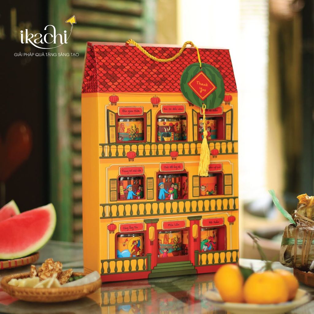 COMBO QUÀ TẾT XANH IKACHI | Nhà Tết Cổ Truyền