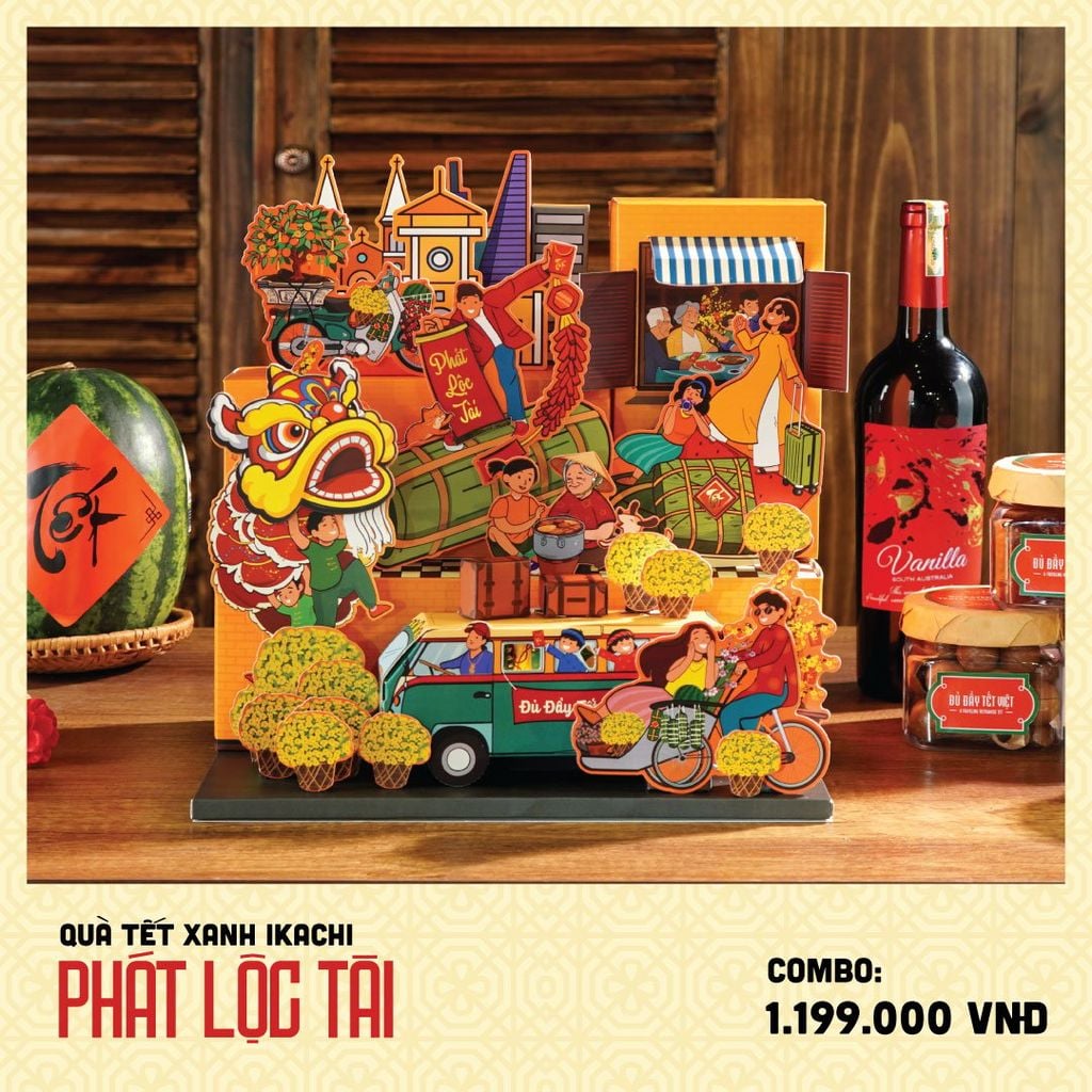 COMBO QUÀ TẾT XANH IKACHI | Phát Lộc Tài