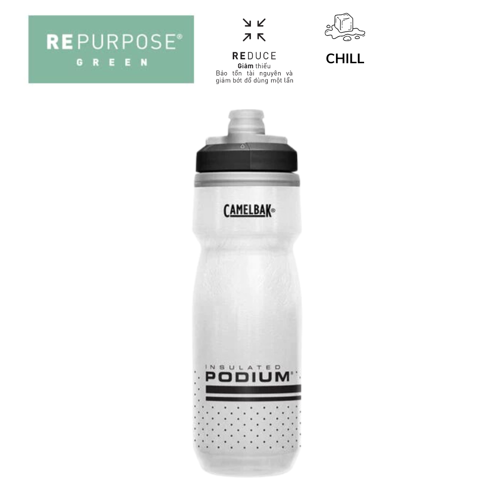  Bình Giữ Lạnh 2 lớp 620ml Podium Chill Outdoor Bike Bottle, Isulated 