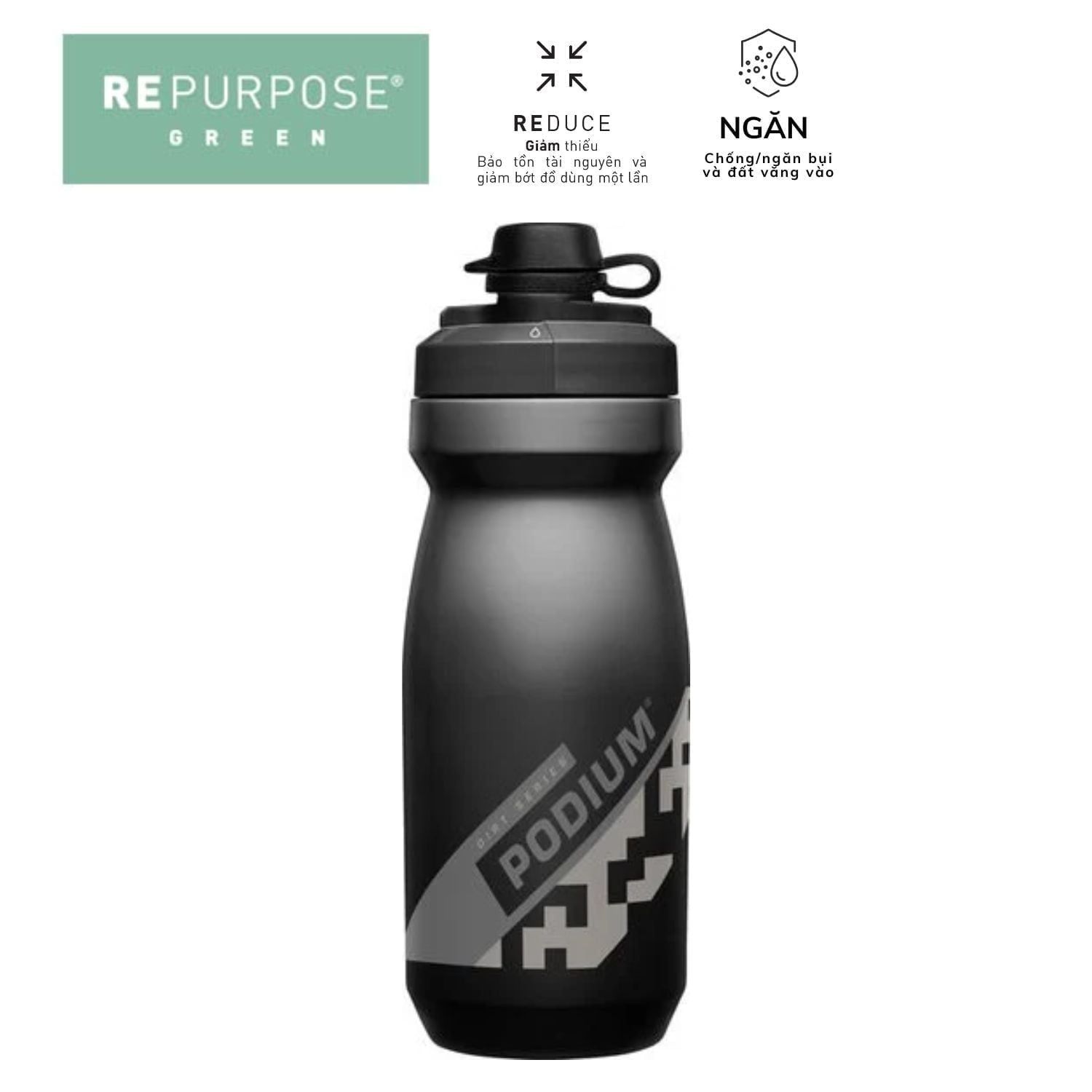  Bình Nước Xe Đạp 620ml Podium Dirt Series Bike Bottle 