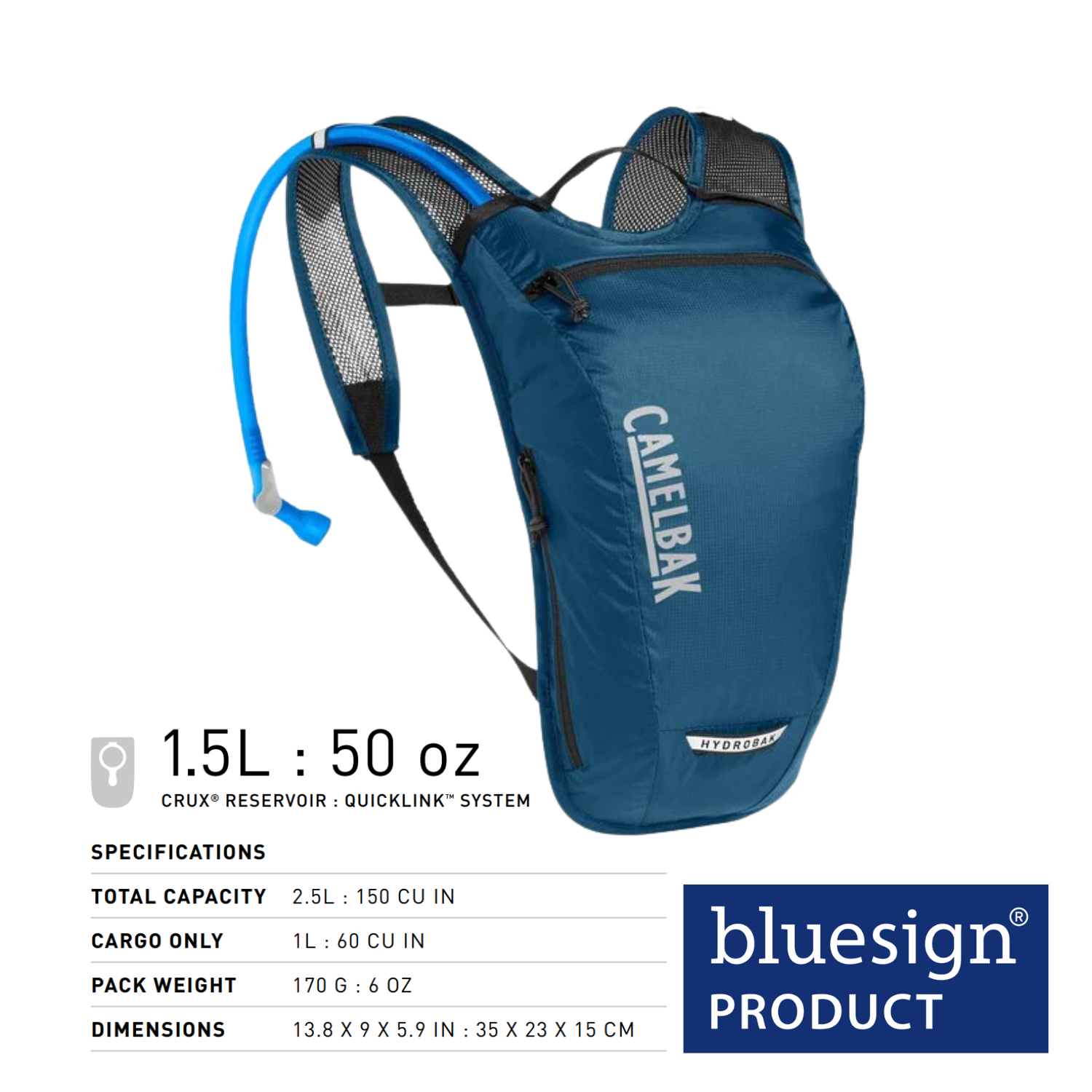  Áo Vest nước Hydroback Light Đi kèm túi nước 1.5L 
