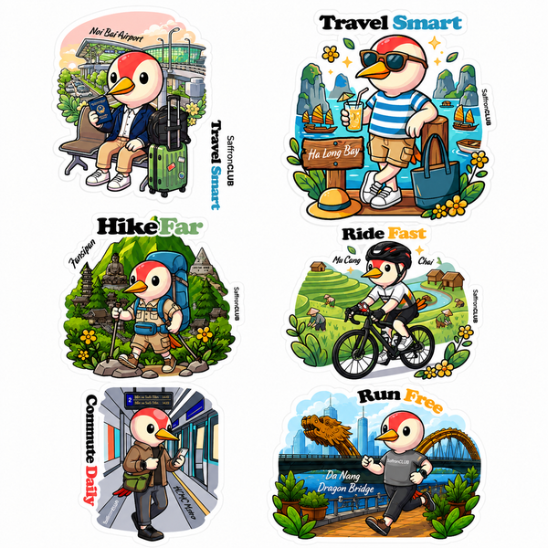  Bộ Sticker Lưu Niệm SaffronClub 