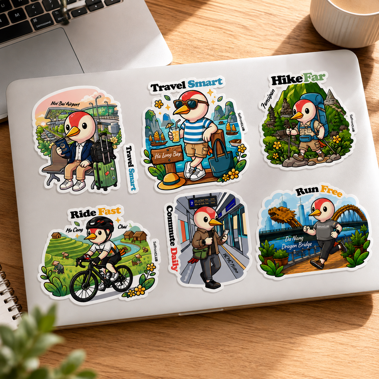  Bộ Sticker Lưu Niệm SaffronClub 