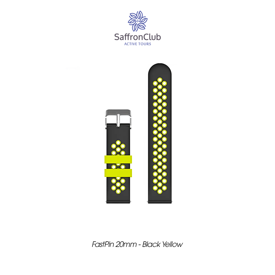  Fast Pin 20mm Band - Black/Gray 