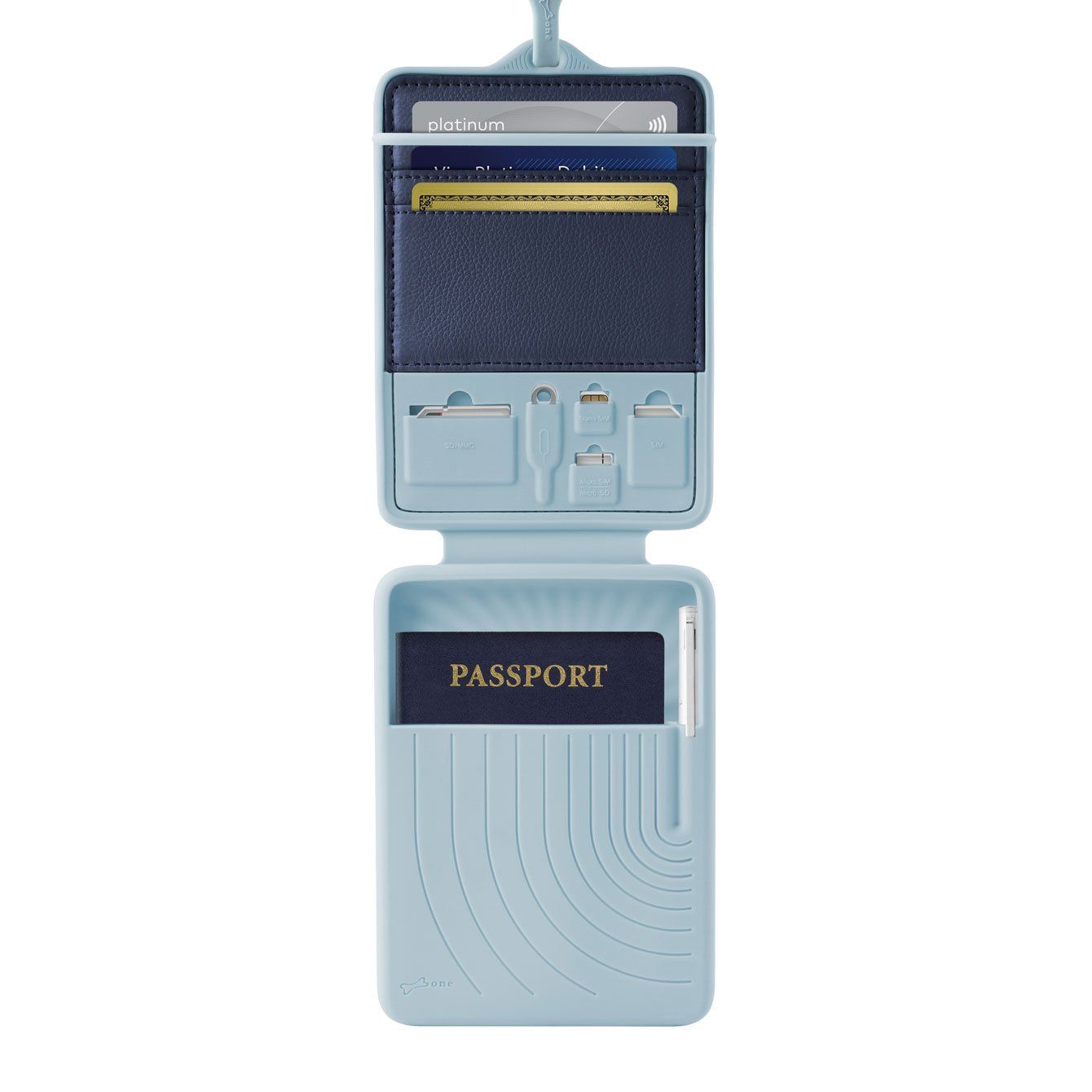  Lanyard Passport - Genuine Leather 