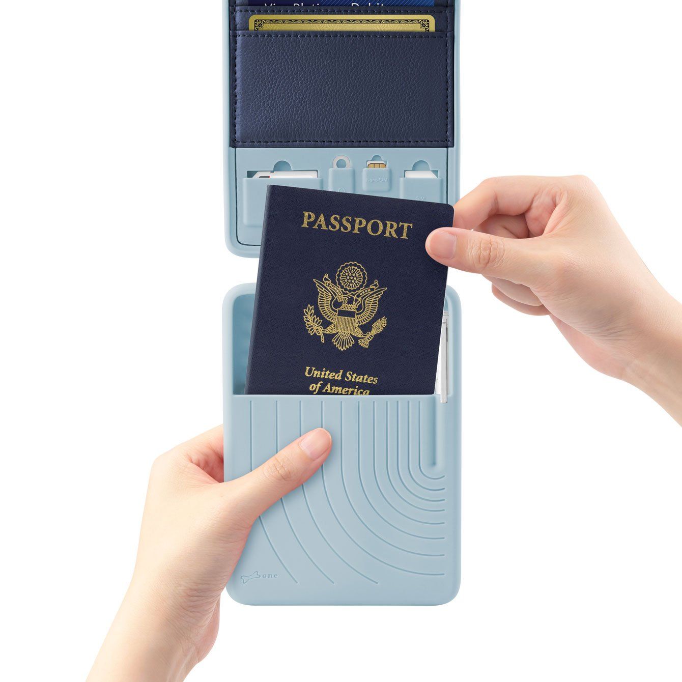  Lanyard Passport - Genuine Leather 