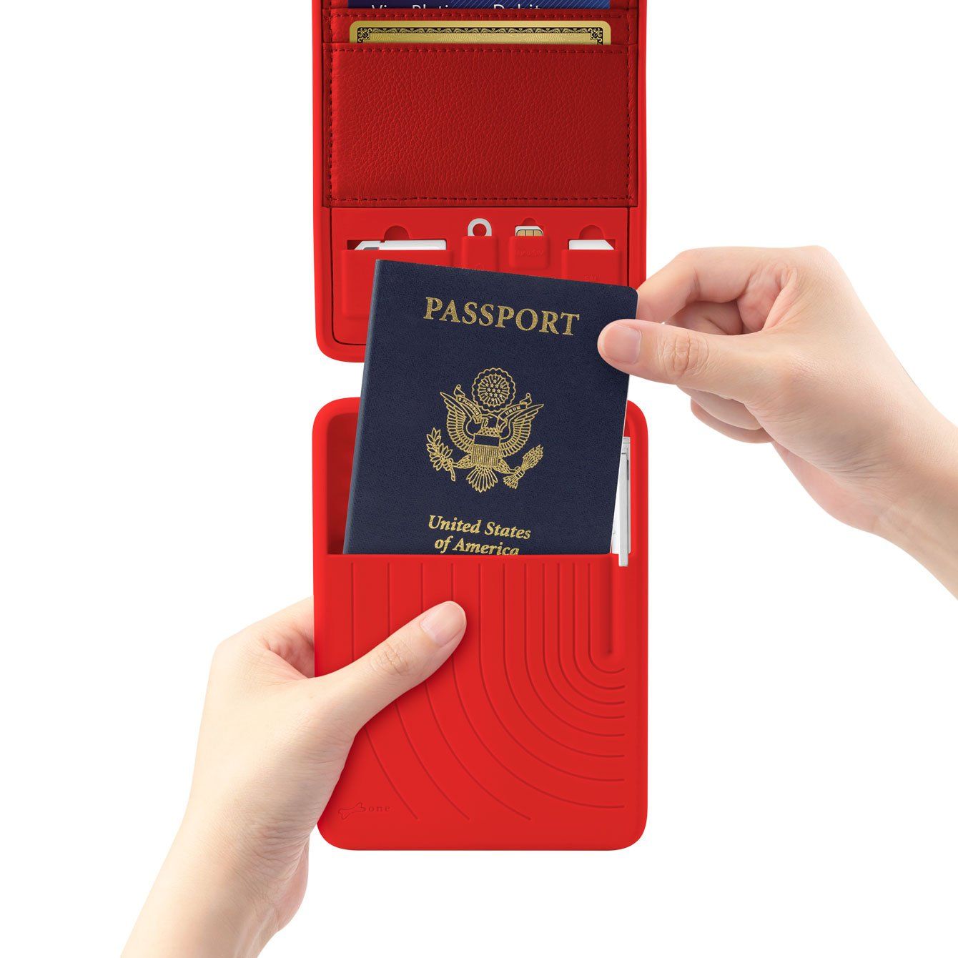  Lanyard Passport - Genuine Leather 