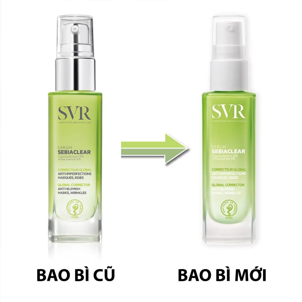 Tinh Chất Giảm Mụn Làm Mờ Thâm Sạm Và Mềm Mịn Da SVR Sebiaclear Serum 30ml