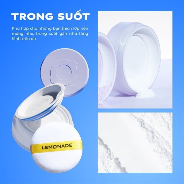 Phấn Phủ Lemonade Supermatte No Makeup Loose Powder 9g