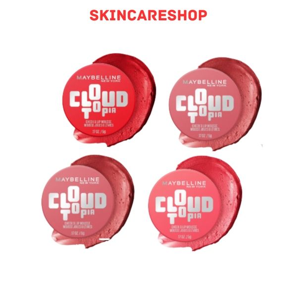 Má Hồng & Son Maybelline Cloudtopia Cheek & Lip Mousse 5g
