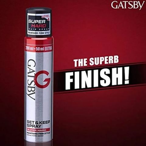 Keo Xịt Tóc Gatsby Set & Keep Spray Super Hard 250ml