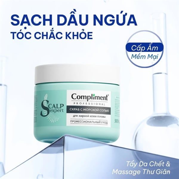 Tẩy Tế Bào Chết Da Đầu Compliment Professional Scalp Expert Line Scrub 300ml