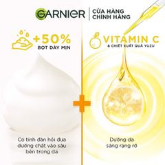 Sữa Rửa Mặt Garnier Light Complete Vitamin C Whip Foam