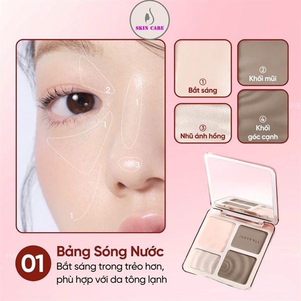Bảng Tạo Khối Bắt Sáng JudyDoll Highlight & Contour