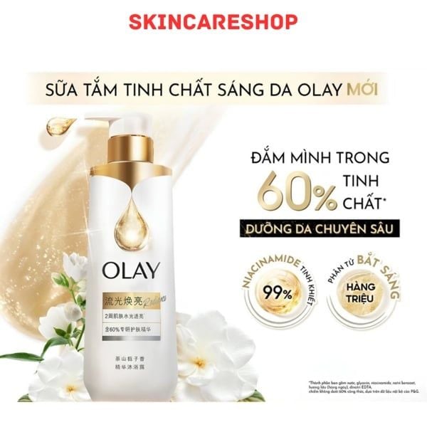 Sữa Tắm Trắng Da Olay Radiance Vitamin C + B3 Body Wash 500g