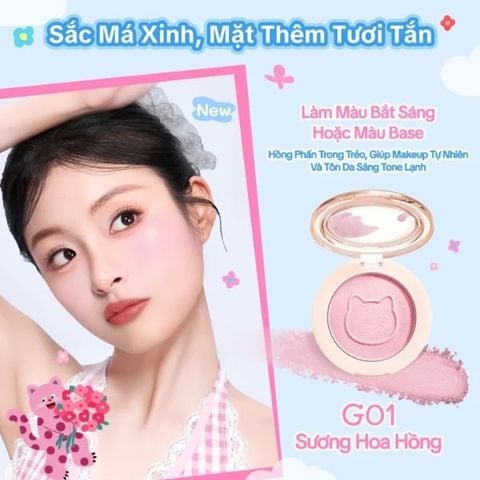 Phấn Má Hồng Bắt Sáng Colorkey Misty Luster Dual Highlighter