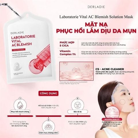 Mặt Nạ Derladie Laboratorie Vital AC Blemish Solution Mask 30ml