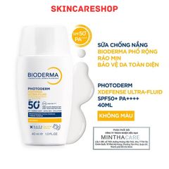 Sữa Chống Nắng Bioderma Photoderm Xdefense Ultra-Fluid SPF50+ PA++++ 40ml