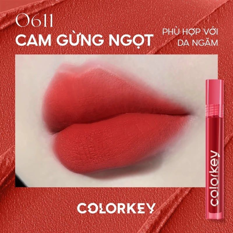 Son Kem Lì Colorkey Airy Velvet Lip Lacquer 2,5g