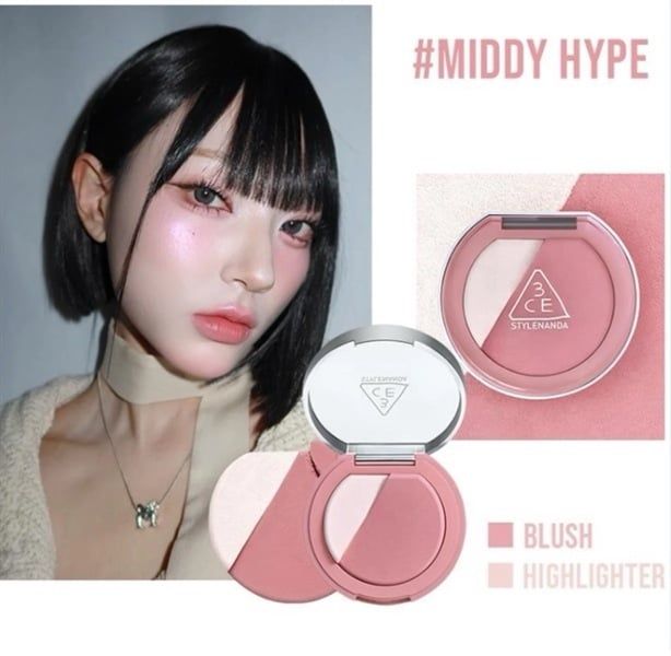 Phấn Má Hồng Và Highlight 3CE Blushlighter 4.3g