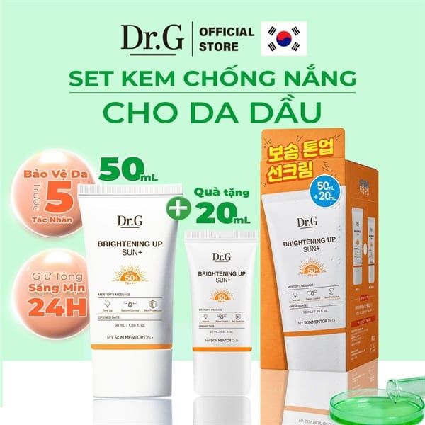 Kem Chống Nắng Nâng Tone Da Dr.G Brightening Up Sun SPF50+ 50ml
