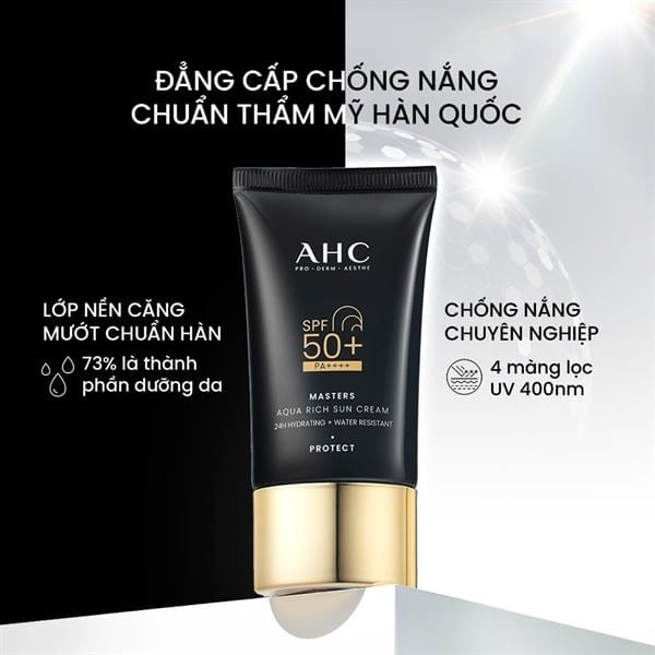 Kem chống nắng AHC Masters Aqua Rich Sun Cream SPF50+ PA++++ 30ml