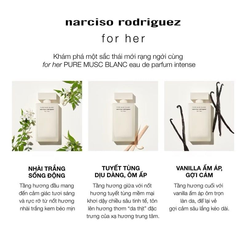 Nước Hoa Nữ Narciso Rodriguez For Her Pure Musc Blanc
