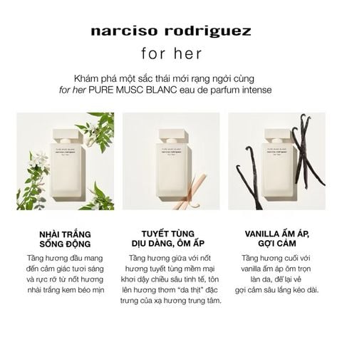 Nước Hoa Nữ Narciso Rodriguez For Her Pure Musc Blanc