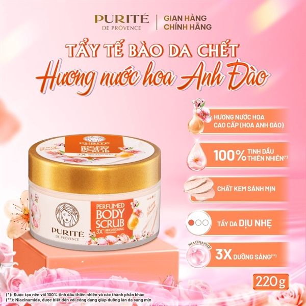 Tẩy Tế Bào Chết Purité Dưỡng Sáng 220g