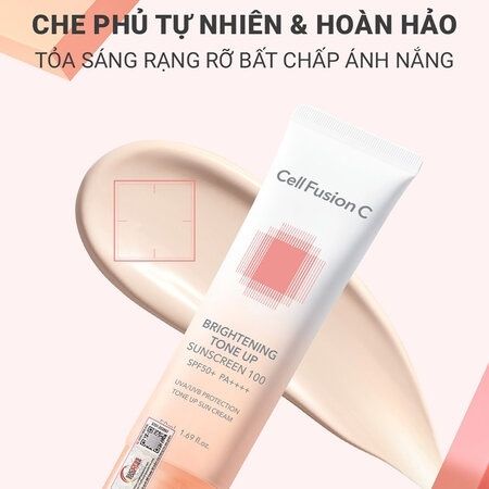 Kem Chống Nắng Nâng Tông Da Cell Fusion C Brightening Tone Up Sunscreen 100 SPF50+ PA 50ml