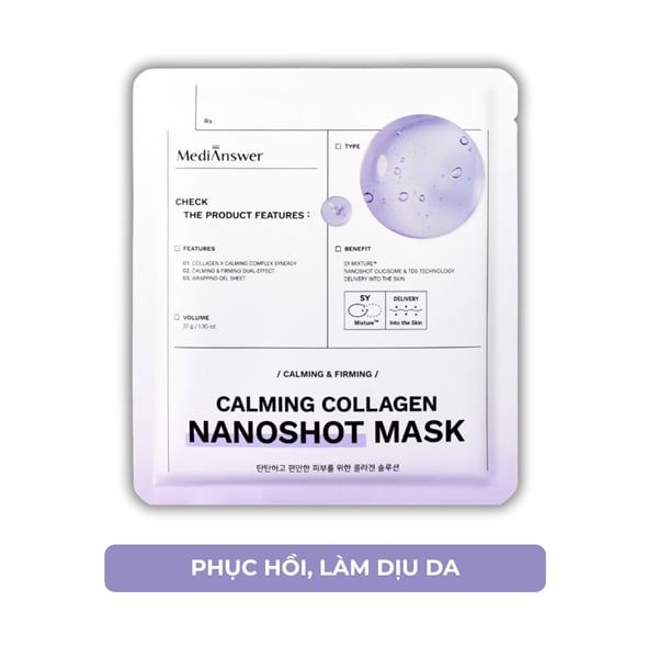 Mặt Nạ Thạch MediAnswer Collagen Nanoshot Mask