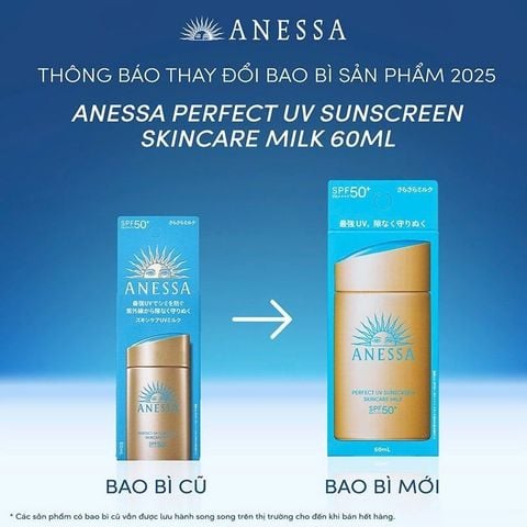 Sữa Chống Nắng Anessa Perfect UV Sunscreen Skincare Milk SPF50+/PA++++ 60ml