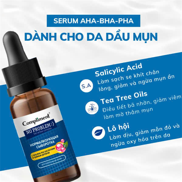 Tinh Chất Compliment No problem AHA-BHA-PHA Serum 27ml