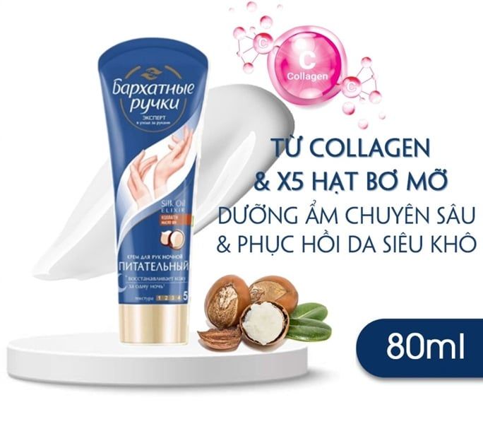Kem Dưỡng Tay Silky Hands Silk Oil Elixir Nga 80ml
